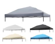 NINAT 1pcs Canopy Replacement Top Tent Top Cover for 10x10ft Pop Up Paty/Tent/Canopy (Vertical Leg) Instant Canopy Top Cover Grey Canopy Top Cloth Only