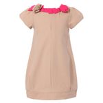 Richie House Girls' elegant dress with flowers decoration RH1014-A-2/3 DARK PINK