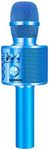 BONAOK Wireless Bluetooth Karaoke Microphone,3-in-1 Portable Handheld Karaoke Mic Speaker Machine Home Party Birthday for All Smartphones （Q37 Blue）