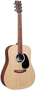 Martin Guitar X Series D-X2E Acoustic-Electric Guitar with Gig Bag, Sitka Spruce and KOA Pattern High-Pressure Laminate, D-14 Fret, Performing Artist Neck Shape HPL Mahogany Back/Side