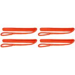 Extreme Max 3006.3402 BoatTector Premium Double Braid Nylon Fender Line Value 4-Pack - 3/8" x 6', Neon Orange