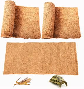 SISIPAI LIFE Reptile Carpet, 36" x 18" Coconut Fiber Carpet Mat, 2 Pack Reptile Terrarium Liner for Tortoise Bedding, Supplies for Lizard, Snake, Chameleon, Gecko, Bearded Dragon, Iguana(91.5x45)