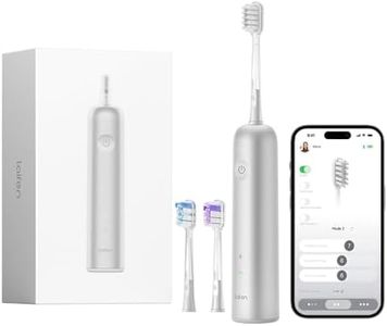 Laifen Wave Electric Toothbrush, Oscillation & Vibration Sonic Electric Toothbrush for Adults with 3 Brush Heads, IPX7 Waterproof Magnetic Rechargeable Travel Powered Toothbrush (Aluminum Alloy)