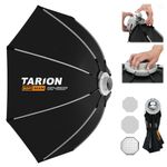 TARION Octabox Softbox Quick Release - 120cm/47in One-Step Setup & Folding Octagon Softbox with Bowens Mount Large Octa Softbox with Honeycomb Grid for Portrait Shooting Interviews OC-120F SOFTBEAM