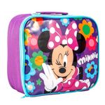 Disney Minnie Mouse Rectangular Insulated Lunch Box Bag for Boys and Girls, Perfect Size for Packing Hot or Cold Snacks for School and Travel, BPA Free