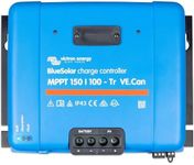 Victron Energy BlueSolar MPPT Tr VE.Can Solar Charge Controller - Charge Controllers for Solar Panels - 150V, 100 amp, 12/24/36/48-Volt