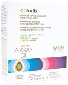 One 'n Only Colorfix Semi Permanent Hair Color Remover Kit - Professional Hair Dye Remover With Argan Oil - Provides Targeted Color Correction for All Types - Cruelty Free Formula (1 Kit)