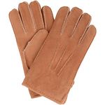 SNUGRUGS Men's Chester, Sheepskin Gloves, Chestnut, Large 9.5"