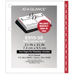 AT-A-GLANCE Daily Desk Calendar Refill, January 2019 - December 2019, 3" x 3-3/4", Loose Leaf, Compact Size (E91950)