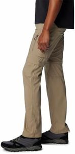 Columbia Mens Silver Ridge Utility Convertible Pant, Tusk, 34
