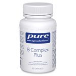 Pure Encapsulations B-Complex Plus - B Vitamins Supplement to Support Neurological Health, Cardiovascular Health & Energy Levels* - With Vitamin B12 & More - 60 Capsules