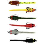 DELONG LURES Tadpoles pre Rigged Fishing Lures for Bass, Animated Crappie Fishing Bait Scented Pre Rigged Fishing Tackle Fishing Lures for Freshwater (Variety)