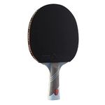 Joola Omega Speed - Table Tennis Racket for Advanced Training with Flared Handle - Tournament Level Ping Pong Paddle with Torrent 33 Table Tennis Rubber- Designed for Speed , Light Blue