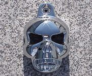 i5® Chrome Skull Horn Cover for Harley Davidson