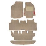 Elegant Polypropylene Cord Carpet Beige Car Foot Mats for New Mahindra XUV 500 2018 (Set of 5 Pcs)