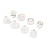 Toxaoii 8pcs Replacement Earbuds Eargels Silicone Ear Tips Compatible with Beats by dr dre, Powerbeats Pro, Beats x, Urbeats Wireless Earphone (White)