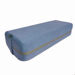 NGT new guide steps Yoga Bolster Pillow for Meditation and Support - Rectangular Yoga Cushion Foam Wedges Washable Suede Pillowcase for Men and Women with Carry Handles.(Purple)