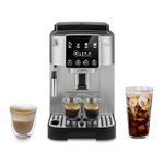 De'Longhi Magnifica Start Automatic Espresso & Coffee Machine with Manual Milk Frother for Latte, Cappuccino, Built-in Grinder, Silver, ECAM22022SB