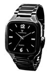 TIMEWORKS Designer Black Square Shape Dial Men's & Boy's Watch 416NNM02