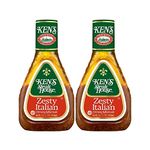 Ken's Steak House Steak House Zesty Italian Dressing, 16 Oz, Pack of 2