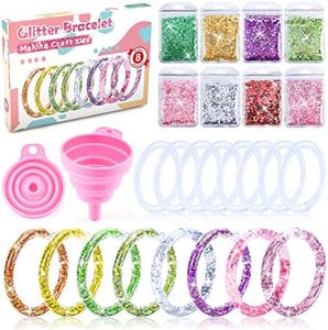 6 7 8 9 10 11 Year Old Girls Gifts, Girl Toys Age 7 8 9 10 Kids Toys for 5-10 Year Old Girls Gift Ideas Craft Kits for Girl 6-12 Birthday Present DIY Bracelet Making Kits Valentines Day Gifts for Kids