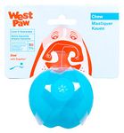 WEST PAW Zogoflex Jive Ball Dog Chew Toy – Bouncing Toys for Dogs, Fetch, Catch, Chewing, Play – Floatable, Recyclable Balls – Latex-Free, Non-Toxic, Dishwasher Safe Dog Toy, Large, Aqua Blue