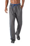 KEFITEVD Men's Sportwear Gym Trousers Breathable Open Bottom Mesh Jogging Running Sweatpants with Zip Pocket, Grey, M