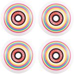 Rollerex Lollipop Boardwalk Skateboard Wheels (52 mm) (92A) (4-Pack with Bearings, Spacers and Washers)