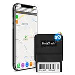 SinoTrack 4g GPS Tracker Platform No Monthly Fee, Real-Time OBD Car GPS Tracking Device Locator, Mini OBD II Vehicle Tracker with Alert System for Car, Taxi and Truck, Support Free Platform Lifetime