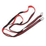 SUNGOOYUE 3 Steps Marine Rope Ladder,Foldable Detachable Nylon Red Boat Ladder for Inflatable Boat Kayak Motorboat Canoeing