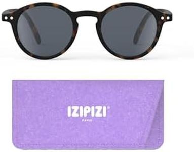 IZIPIZI CHILD #D Pantos Sunglasses - Designed in Paris - Polarized Shades for Kids Ages 7-11 Years - 100% UV Category 3 Protection, Bio-Based Frame, Grey Lenses - Tortoise