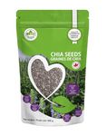 Yogti [Canadian Brand] Raw Black Chia Seeds, Raw Plant Based SuperFood, Natural, Keto Friendly, Kosher, Halal, Vegan, Source of Omega-3, Nutrient Dense, High Fiber, Rich in Magnesium, A Versatile Superseed for Smoothies, Baking, Salads, and Chia Pudding, Resealable bag - Frech Pack - 900g