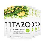 Tazo Green Ginger Green Tea, 20-Count Tea Bags (Pack of 6)