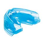 Shock Doctor Double Braces Strapped Mouthguard (Blue, Adult)