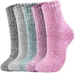 5 Pairs Wool Socks - Winter Wool So