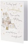 Piccadilly Greetings Group Ltd LOVELY GLITTER COATED TO A VERY SPECIAL GRANDDAUGHTER BIRTHDAY GREETING CARD, White Smoke, 7 x 5 inches