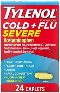 Tylenol Cold + Flu Severe Medicine Caplets for Fever, Pain, Cough & Congestion, 24 ct.