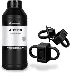 MAGFORMS Ultra Tough ABS-Like 3D Printer Resin ABS110, High Impact Resistance, Excellent Toughness and Strength, High Precision and Non-Brittle Photopolymer Resin for LCD DLP 3D Printing (Black, 1kg)