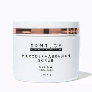DRMTLGY Microdermabrasion Scrub & Mask – 2 oz | Exfoliator for Acne Scars, Blackheads, Pores & Texture | Gentle, Non-Abrasive Facial Treatment for Smooth, Radiant Skin