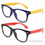 MOSSLIAN Kids' Blue Light Glasses - Protection Against Harmful Blue Light from Electronic Screens, Suitable for Boys and Girls aged 3-12…