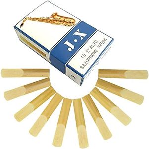 NICAVKIT 10 Pack Alto Saxophone Reeds 2.0/2.5/3.0, Alto Sax Reeds Strength 3.0 with Storage Box, Traditional Reeds for Alto Saxophone