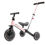 67i Tricycles for 1-3 Year Old Toddler Tricycle with Push Handle for 1-3 Years Old Trikes for Toddlers with Push Handle Boys Girls Bike with Removable Pedals Adjustable Seat and Handle (Pink)