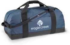 Eagle Creek No Matter What Duffle Bag for Travel - Durable and Water-Resistant, with Removable Shoulder Strap, Compression Straps, and Storage Pouch, Slate Blue, 90L, No Matter What Duffel