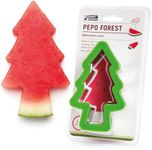 Monkey Business Pepo Watermelon Popsicle Cutter Mold, Stainless Steel Watermelon Slicer, Fun Forest Tree Shape Sandwich, and Cookie Cutter for Fruits