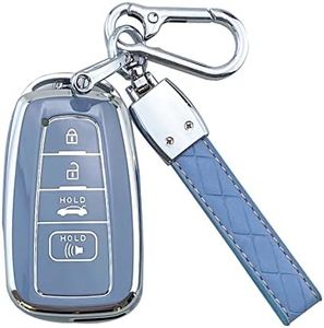 ShuDay Key Fob Case Cover Compatible With Toyota 2019-2024 Camry Rav4 Highlander Avalon C-Hr Prius Corolla Gt86 Prius