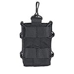 EXCELLENT ELITE SPANKER Tactical Molle Single/Double Open-Top Mag Pouch for M4 M14 M16 AR15 G36 Magazine (Single Black)