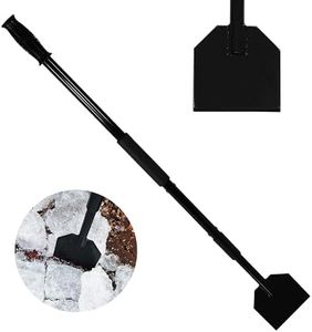 CASL Brands Steel Sidewalk Ice Scraper - Spring-Loaded Ice Chopper for Driveway with Extra-Thick Blade