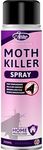 Aviro Moth Killer Spray - Fast Acting Moth Repellent For Wardrobes, Fabric & Surfaces. Powerful Carpet Moth Spray, Household Protection For Immediate Treatment & Ongoing Control Against Moths