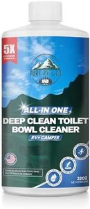 RV Toilet Cleaner - Powerful Stain Remover and Odor Eliminator for RVs and Campers, Safe Non-Acid Formula for Tanks, Sensors, and Toilets, Made in USA, Essential RV Cleaning