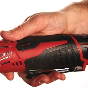 Milwaukee M12 Compact 3/8" Impact Ratchet Kit – 2Ah Battery, Charger, Bag, Red